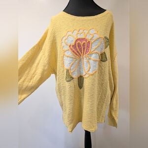 Sundance Sweater with Floral Embroidery